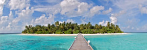 Tropical Island of the Maldives